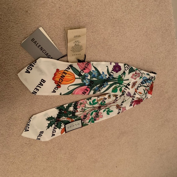 Gucci x Balenciaga floral twilly - Picture 5 of 7